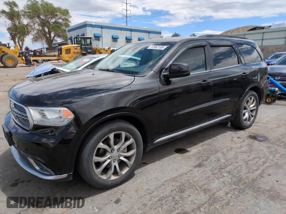 2017 Dodge Durango SXT with VIN 1C4RDHAG7HC740824, listed as a Copart auction lot 57552105 with 132,870 mi miles and Salvage title. Bid and sale history available at DreamBid. Image 1.