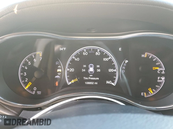 2017 Jeep Grand Cherokee Overland with VIN 1C4RJFCG8HC906200, listed as a Copart auction lot 49837375 with 108,852 mi miles and Salvage Title. Bid and sale history available at carsss.com. Image 9.