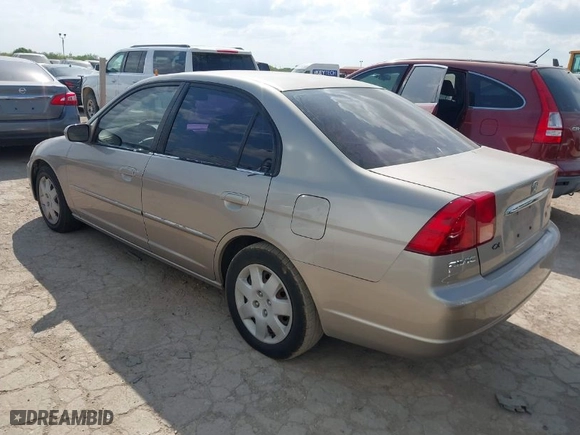 2002 Honda Civic EX with VIN 2HGES26772H557231, listed as a IAAI auction lot 42052816 with 187,616 mi miles. Bid and sale history available at carsss.com. Image 3.