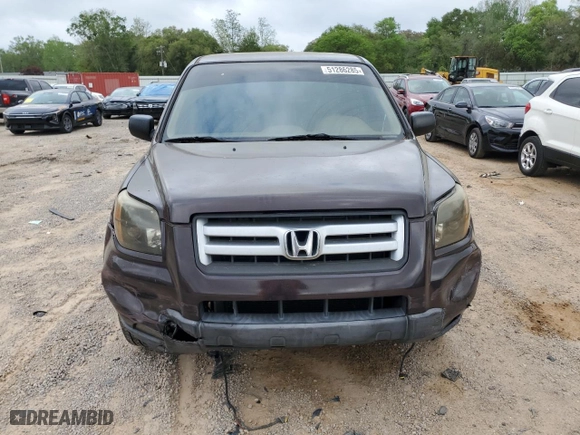 2007 Honda Pilot LX with VIN 5FNYF28197B043810, listed as a Copart auction lot 51286285 with 193,176 mi miles and Salvage Title. Bid and sale history available at carsss.com. Image 5.