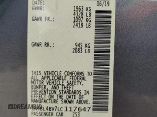 2020 Nissan Altima 2.5 S with VIN 1N4BL4BV7LC117647, listed as a Copart auction lot 48410185 with 71,787 mi miles and Salvage Title. Bid and sale history available at carsss.com. Image 13.