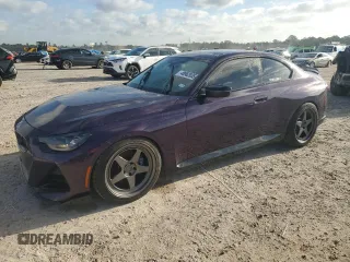 2022 BMW 2 Series M240i xDrive with VIN 3MW53CM03N8C68415, listed as a Copart auction lot 48962035 with 37,209 mi miles and Salvage Title. Bid and sale history available at carsss.com. Image 1.