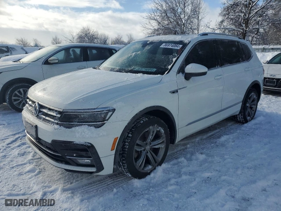 2020 Volkswagen Tiguan SEL Premium R-Line with VIN 3VV4B7AX9LM032948, listed as a Copart auction lot 86974084 with 51,620 mi miles and Clean Title. Bid and sale history available at carsss.com. Image 1.