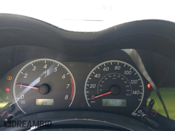 2009 Toyota Corolla with VIN 2T1BU40E49C157663, listed as a IAAI auction lot 42059139 with 135,685 mi miles. Bid and sale history available at carsss.com. Image 7.