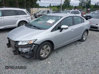 2015 Honda Civic LX with VIN 19XFB2F52FE227385, listed as a IAAI auction lot 42604820 with 51,354 mi miles and . Bid and sale history available at DreamBid. Image 2.