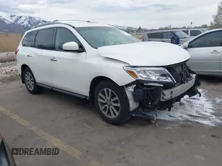 2015 Nissan Pathfinder S with VIN 5N1AR2MM9FC683290, listed as a IAAI auction lot 41896168 with 151,739 mi miles and . Bid and sale history available at DreamBid. Image 1.