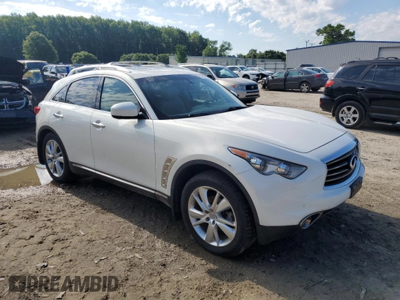 2012 Infiniti FX with VIN JN8AS1MWXCM155966, listed as a Copart auction lot 55132465 with 115,802 mi miles and Salvage title. Bid and sale history available at DreamBid. Image 4.