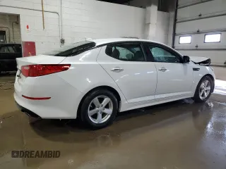 2015 Kia Optima LX with VIN KNAGM4A70F5558185, listed as a Copart auction lot 52097285 with 118,296 mi miles and Salvage Title. Bid and sale history available at DreamBid. Image 3.