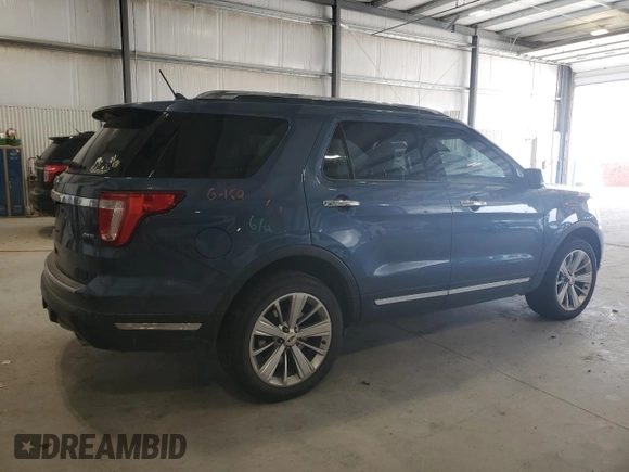 2018 Ford Explorer Limited with VIN 1FM5K8F83JGC77841, listed as a Copart auction lot 51765965 with 145,624 mi miles and Salvage Title. Bid and sale history available at carsss.com. Image 3.