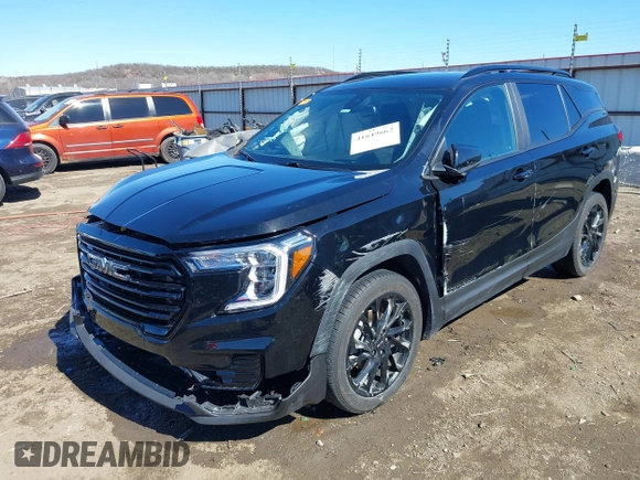 2023 GMC Terrain SLE with VIN 3GKALTEGXPL163159, listed as a IAAI auction lot 41649662 with 71,997 mi miles. Bid and sale history available at carsss.com. Image 17.