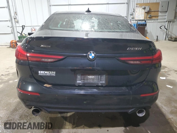 2021 BMW 2 Series 228i xDrive with VIN WBA73AK04M7G53887, listed as a Copart auction lot 85382374 with 92,997 mi miles and Salvage title. Bid and sale history available at DreamBid. Image 6.