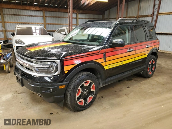 2024 Ford Bronco z VIN 3FMCR9K65RRE68999, wystawiony jako Copart lot #75180264 z przebiegiem 13 368 mil mil oraz Szkoda całkowita • Salvage title. Historia ofert i sprzedaży dostępna na DreamBid. Obrazek 1.
