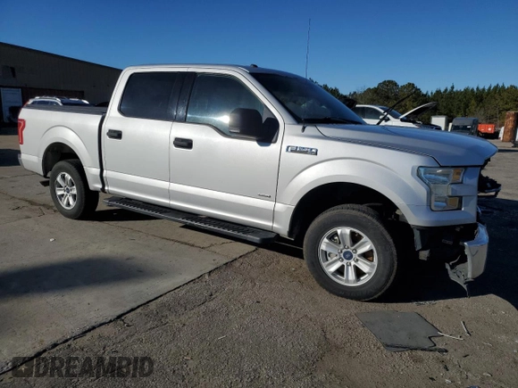 2017 Ford F-150 XL with VIN 1FTEW1CP4HKC35715, listed as a Copart auction lot 41660765 with 0 mi miles and Salvage Title. Bid and sale history available at carsss.com. Image 4.