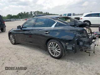 2020 Infiniti Q50 Luxe with VIN JN1EV7AR1LM250957, listed as a Copart auction lot 59308225 with 51,606 mi miles and Salvage title. Bid and sale history available at DreamBid. Image 2.