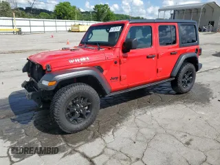 2021 Jeep Wrangler Unlimited Sport S with VIN 1C4HJXDG9MW866184, listed as a Copart auction lot 61152125 with 37,215 mi miles and Salvage title. Bid and sale history available at DreamBid. Image 1.