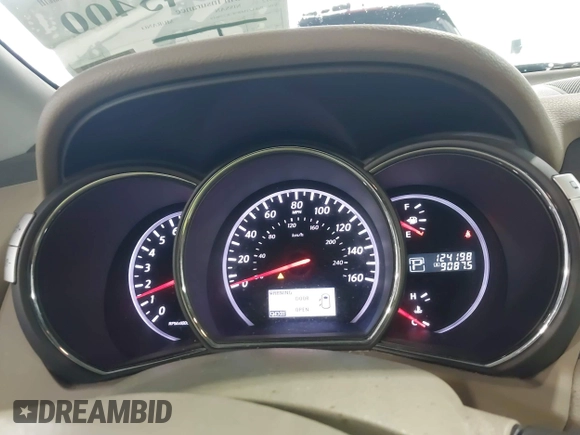 2012 Nissan Murano SV with VIN JN8AZ1MW9CW229619, listed as a IAAI auction lot 41943400 with 124,198 mi miles and . Bid and sale history available at carsss.com. Image 15.