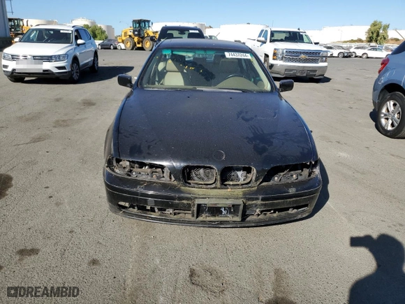 2002 BMW 5 Series 540iA with VIN WBADN63412GM74129, listed as a Copart auction lot 74437244 with 0 mi miles and Clean Title. Bid and sale history available at carsss.com. Image 5.