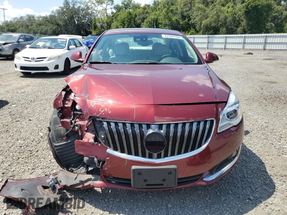 2017 Buick Regal Premium II with VIN 2G4GR5GX0H9147226, listed as a Copart auction lot 72507684 with 51,215 mi miles and Salvage Title. Bid and sale history available at carsss.com. Image 5.
