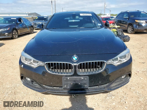 2015 BMW 4 Series 428i xDrive with VIN WBA4C9C58FG135373, listed as a Copart auction lot 58545155 with 122,732 mi miles and Salvage title. Bid and sale history available at DreamBid. Image 5.