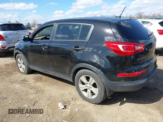 2012 Kia Sportage LX with VIN KNDPB3A29C7327616, listed as a IAAI auction lot 41876061 with 205,847 mi miles. Bid and sale history available at carsss.com. Image 3.