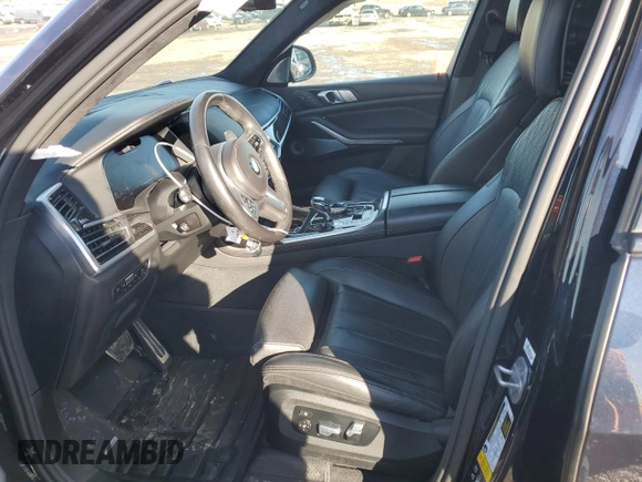 2021 BMW X7 M50i with VIN 5UXCX6C07M9F85315, listed as a Copart auction lot 42618465 with 17,742 mi miles and Salvage Title. Bid and sale history available at carsss.com. Image 7.