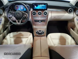 2021 Mercedes-Benz C 300 with VIN W1KWF8EBXMR626969, listed as a Copart auction lot 85229084 with 42,698 mi miles and Salvage Title. Bid and sale history available at carsss.com. Image 8.