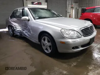 2004 Mercedes-Benz S-Class 4.3L with VIN WDBNG70J84A409753, listed as a Copart auction lot 45666085 with 3,578 mi miles and Salvage Title. Bid and sale history available at carsss.com. Image 4.