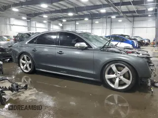 2015 Audi S8 with VIN WAUK2AFD3FN004913, listed as a Copart auction lot 71384562 with 73,488 mi miles. Bid and sale history available at carsss.com. Image 4.