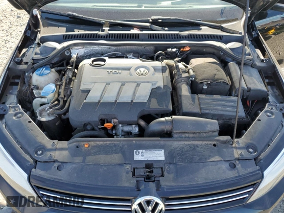 2011 Volkswagen Jetta TDI w/Nav with VIN 3VWLL7AJ3BM081805, listed as a Copart auction lot 62791495 with 115,352 mi miles and Salvage title. Bid and sale history available at DreamBid. Image 11.