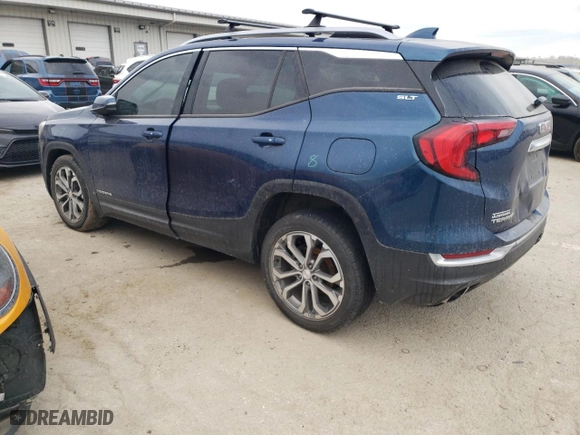 2020 GMC Terrain SLT with VIN 3GKALVEX1LL104944, listed as a Copart auction lot 46855375 with 82,783 mi miles and Salvage Title. Bid and sale history available at carsss.com. Image 2.