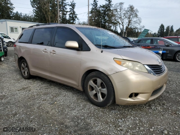 2011 Toyota Sienna LE AAS with VIN 5TDKK3DC0BS166270, listed as a Copart auction lot 51502565 with 139,505 mi miles and Salvage Title. Bid and sale history available at carsss.com. Image 4.