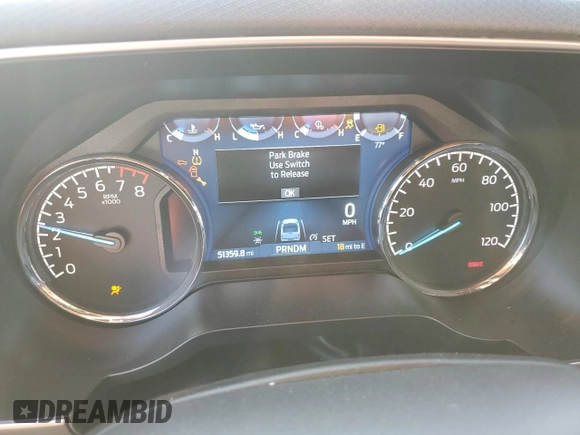 2023 Ford F-150 XL with VIN 1FTEW1C52PFC09166, listed as a Copart auction lot 60970505 with 51,359 mi miles and Non repairable. Bid and sale history available at DreamBid. Image 9.