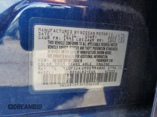 2017 Nissan Sentra S with VIN 3N1AB7AP3HY246418, listed as a Copart auction lot 63836115 with 125,419 mi miles and Salvage title. Bid and sale history available at DreamBid. Image 12.