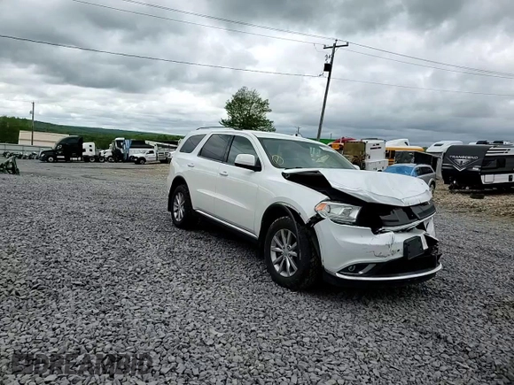 2017 Dodge Durango SXT with VIN 1C4RDJAG4HC611950, listed as a Copart auction lot 57444105 with 83,633 mi miles and Salvage title. Bid and sale history available at DreamBid. Image 14.
