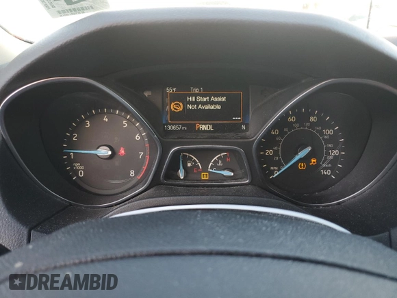 2018 Ford Focus SE with VIN 1FADP3F28JL221066, listed as a Copart auction lot 42778235 with 130,657 mi miles and Salvage Title. Bid and sale history available at carsss.com. Image 9.