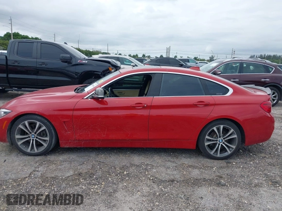 2019 BMW 4 Series 430i with VIN WBA4J1C52KBM16194, listed as a IAAI auction lot 41985890 with 74,788 mi miles and . Bid and sale history available at carsss.com. Image 6.