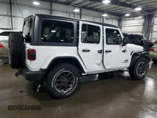 2021 Jeep Wrangler Unlimited Sport Altitude with VIN 1C4HJXDG1MW607186, listed as a Copart auction lot 76136914 with 37,242 mi miles and Salvage Title. Bid and sale history available at carsss.com. Image 3.