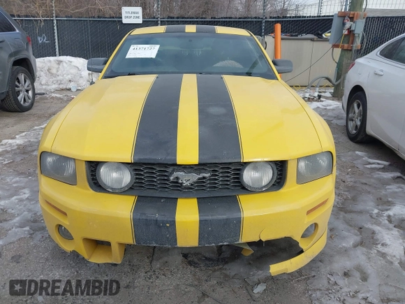2005 Ford Mustang Deluxe with VIN 1ZVFT80N255238404, listed as a IAAI auction lot 41371727 with 150,443 mi miles. Bid and sale history available at carsss.com. Image 6.