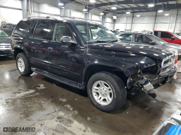 2003 Dodge Durango SLT with VIN 1D4HS48N93F512154, listed as a Copart auction lot 83899794 with 138,338 mi miles and Salvage Title. Bid and sale history available at carsss.com. Image 4.