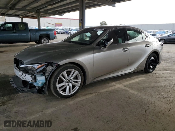 2021 Lexus IS with VIN JTHCA1D21M5115872, listed as a Copart auction lot 49618245 with 33,417 mi miles and Salvage Title. Bid and sale history available at carsss.com. Image 1.