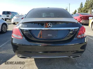 2018 Mercedes-Benz C with VIN 55SWF4JB0JU263980, listed as a Copart auction lot 50843375 with 92,395 mi miles and Salvage Title. Bid and sale history available at carsss.com. Image 6.