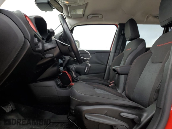 2016 Jeep Renegade Trailhawk with VIN ZACCJBCT1GPD85729, listed as a Copart auction lot 51624705 with 57,944 mi miles and Salvage Title. Bid and sale history available at carsss.com. Image 7.