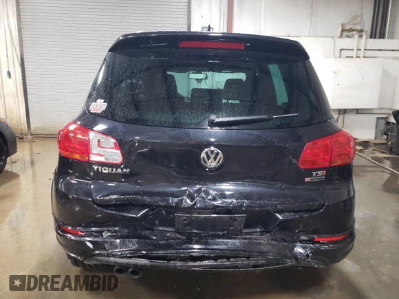 2016 Volkswagen Tiguan R-Line with VIN WVGBV7AX8GW609256, listed as a Copart auction lot 85888204 with 93,165 mi miles and Salvage Title. Bid and sale history available at DreamBid. Image 6.