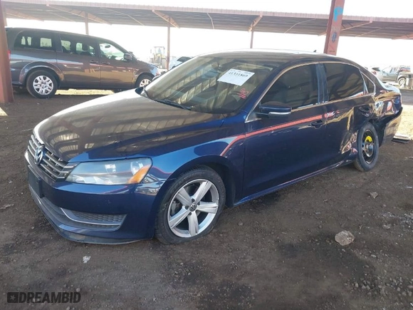 2013 Volkswagen Passat TDI SE w/Sunroof with VIN 1VWBN7A30DC068294, listed as a IAAI auction lot 41331869 with 140,032 mi miles. Bid and sale history available at carsss.com. Image 2.