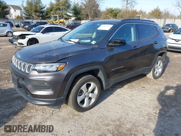 2022 Jeep Compass Latitude with VIN 3C4NJDBB7NT123913, listed as a IAAI auction lot 41431372 with 37,006 mi miles and . Bid and sale history available at DreamBid. Image 17.