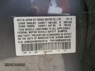 2017 Honda Fit EX-L with VIN JHMGK5H88HS018776, listed as a Copart auction lot 50621185 with 25,382 mi miles and Salvage Title. Bid and sale history available at DreamBid. Image 12.
