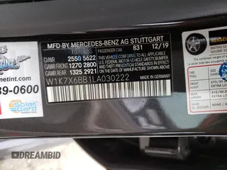 2020 Mercedes-Benz AMG GT 53 с VIN W1K7X6BB1LA030222, выставлен на аукционе Copart как лот 66390943 с пробегом 47 829 миль миль и . История ставок и продаж доступна на DreamBid. Изображение 14.