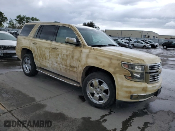 2016 Chevrolet Tahoe LTZ with VIN 1GNSCCKC4GR223339, listed as a Copart auction lot 51135015 with 150,853 mi miles and Salvage title. Bid and sale history available at DreamBid. Image 4.