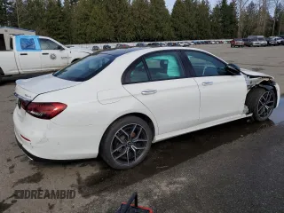 2023 Mercedes-Benz E 350 with VIN W1KZF8EB3PB150199, listed as a Copart auction lot 46922695 with 20,487 mi miles and Salvage Title. Bid and sale history available at DreamBid. Image 3.