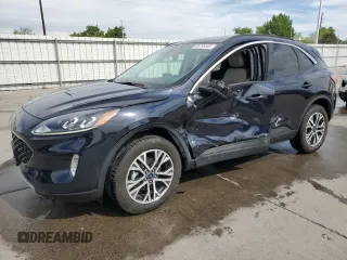 2021 Ford Escape SEL Hybrid with VIN 1FMCU9CZ6MUA38732, listed as a Copart auction lot 56765555 with 69,760 mi miles and Salvage title. Bid and sale history available at DreamBid. Image 1.